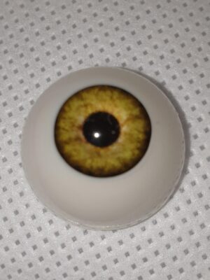 Ojos polyglass 22mm. Modelo 46. Amarillo verdoso