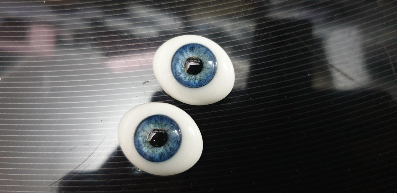 Ojos de ovalados 24mm 1 Azul - Reborn