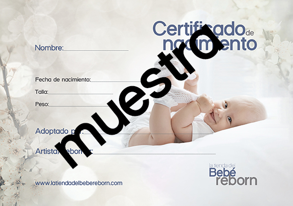 Bebé Reborn certificado