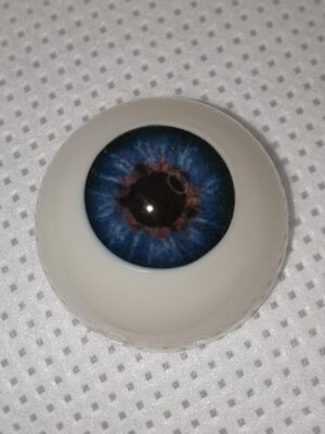 Ojos polyglass 22mm. Modelo 45. celeste