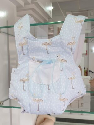 Mochila portareborn flamenco azul