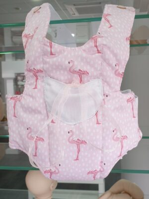 Mochila portareborn flamenco rosa