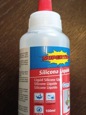 Silicona líquida-pegamento para plástico y goma eva 100ml