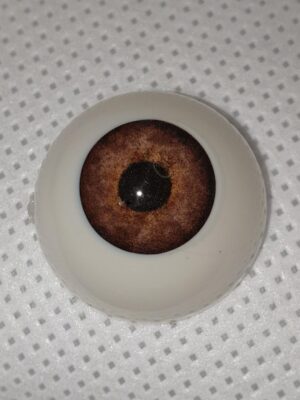 Ojos polyglass 22mm. Modelo 42. Fantasía teja