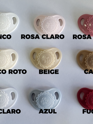 Chupete GRANDE VINTAGE  kit MAYOR 18" BLANCO ROTO con imán