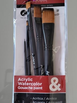 Pincel profesional Artist. Set nº1. Conjunto de 5 pinceles