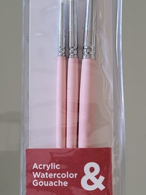 Pincel profesional Artist. Set nº6. Conjunto de 3 pinceles redondos gruesos