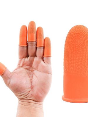 Protector de goma antideslizante. Pareja. Color naranja