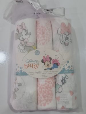 Set de 3 gasas con Mickey rosa
